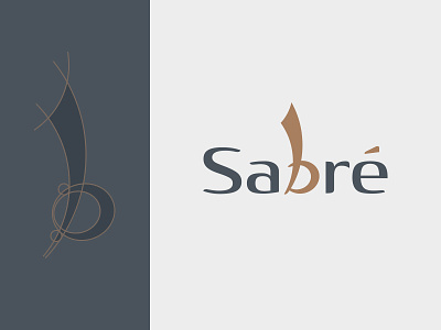 Sabre logo brand branding identity logo logotype saber sabre sword