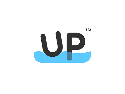 Up logo concept brand branding identity logo logotype smart up water