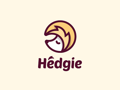 Hedgie logo animal hedgehog hedgie illustration logo logotype mark