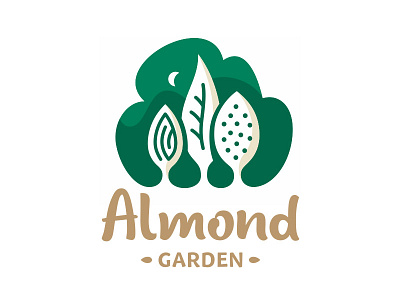 Almond garden logo