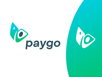 Paygo logo brand identity branding clever happy joy logo logotype man mark money smart wallet