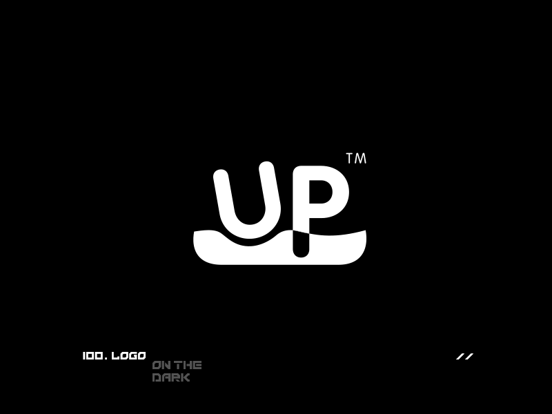 100 logo on the dark black white bw collection logo logofolio mark monochrome