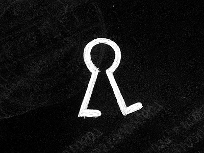 Secret man brand branding identity keyhole key hole secret logo logos design logotype man steps legs mark pencil sketch