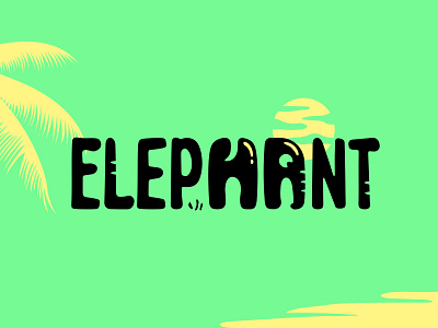 Elephant brand identity branding elephant ha letter letters lettering word logo design logos logotype mark smart clever