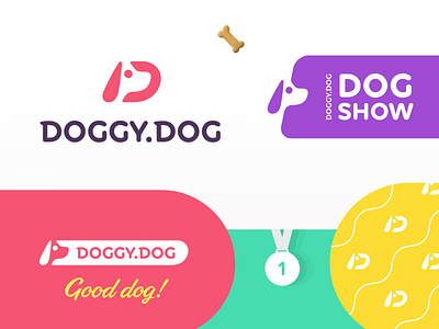 Dog logo style branding brand identity d dog doggy show shows letter letters logo logotype mark monogram letterform negative space smart clever