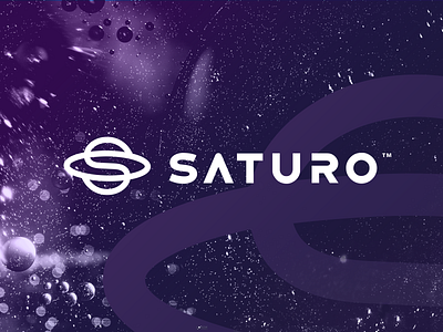 Saturo branding brand identity colorful color colour gradient logo logotype mark planet saturn space s letter