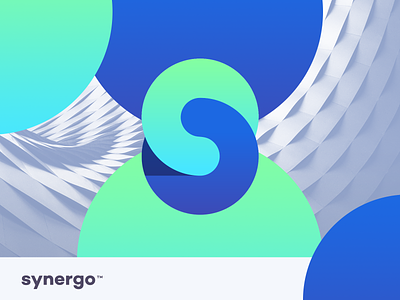 Synergo mark branding identity font type gradient color colorful letter letters logo logotype mark s c cc synergy connect