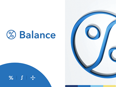 Balance logo balance integral percent branding brand identity logo logotype mark