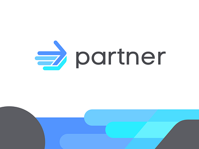 Partner logo branding brand identity finance money hand arrow arm logo logotype mark smart clever