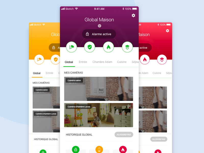 Header states 🚥 wip concept header ux ui home app smart smart-home