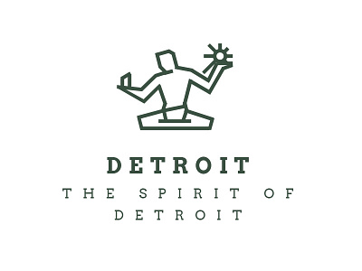 The Spirit Of Detroit city detroit icon statue