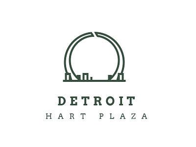 Hart Plaza city detroit icon park statue