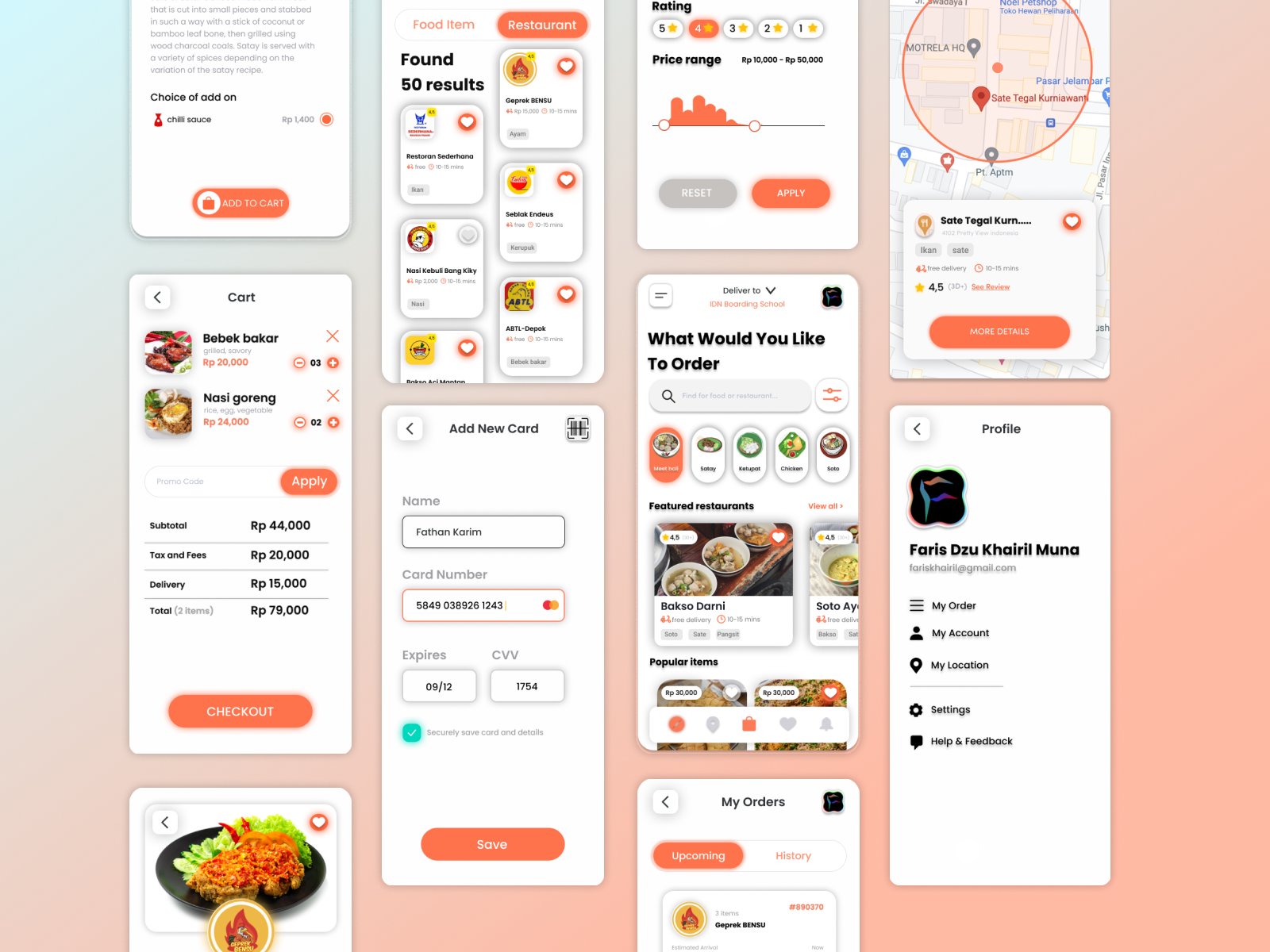 UI Food by uzul_Fathan on Dribbble