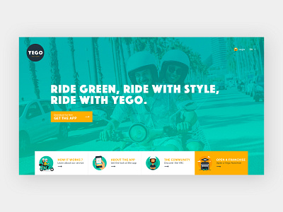 Yego Website 2020 barcelona electric scooter sharing site ui uidesign webdesign website yego