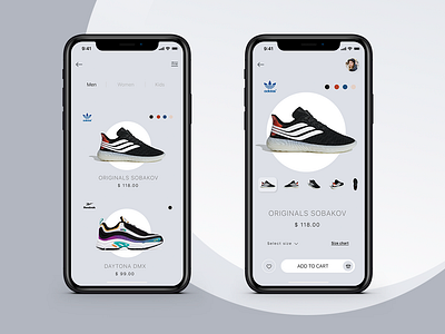 e-Commerce concept app ui