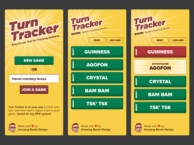 Turn Tracker Initiative App rpg