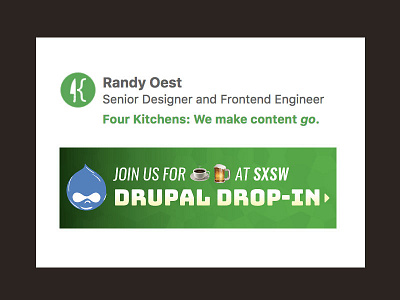 Updating our Company Signature for our Drupal Drop-in