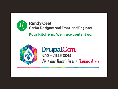 Going to DrupalCon! drupal four kitchens signature