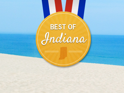 Best of Indiana award indiana logo medallion tourism