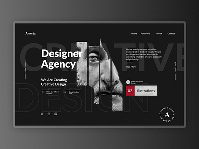 Amerta - Designer Agency branding design ui web design