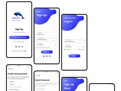 Login / Sign Up Screens UI Kit