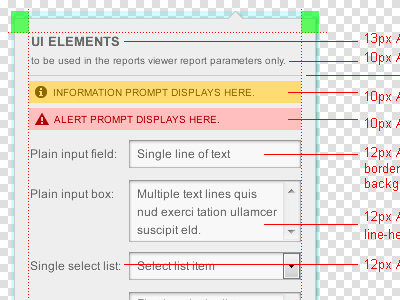 Parameter Popup design dev developers specifications specs ui ux web web design