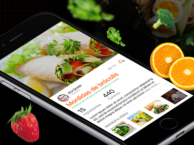UX/UI of A Healthy Meal Planning Mobile App food app health app icons mobile app screen ui ux