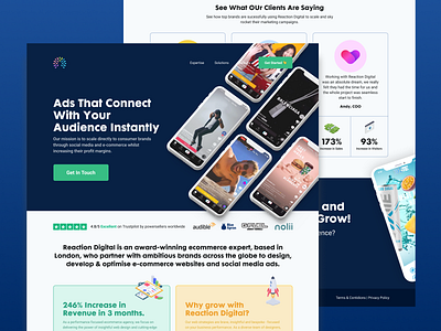 TikTok Ads Agency Landing Page Design