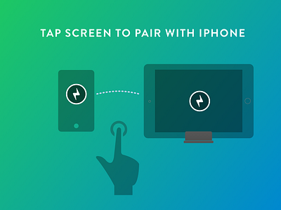Tap screen to pair your frame