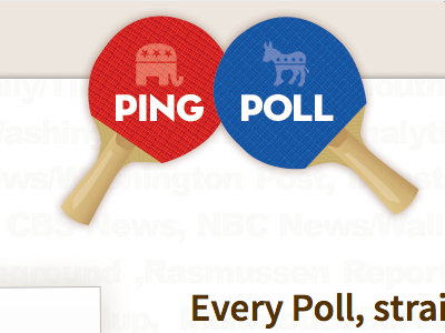 Ping Poll (Pingpoll.me) democrat election paddle ping pingpong poll pong republican