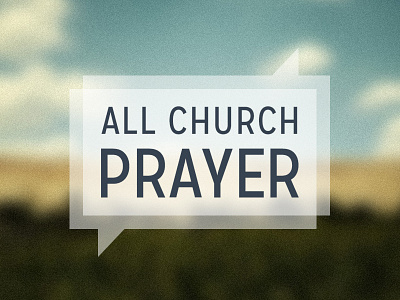 All Church Prayer banner church slide