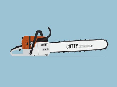 Chainsaw chainsaw christmas illustration