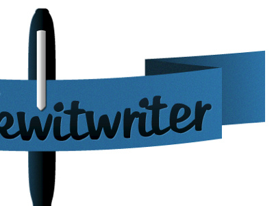 Logo Leftovers banner blue illustration pen