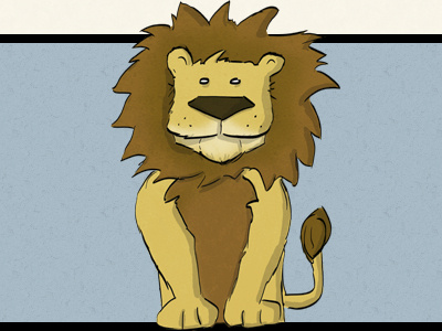 Illustratred Lion illustration lion