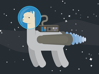 Alfonze Astronaut Alpaca alliteration alpaca alphabet astronaut illustration space