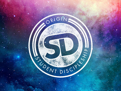 Origin Student Discipleship church discipleship emblem logo ministry space stamp student