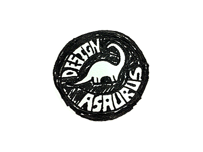 Designasaurus Sketch black design dinosaur sketch white