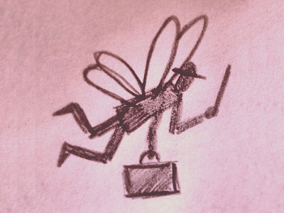 Fairy Business Man Sketch fairy pencil sketch