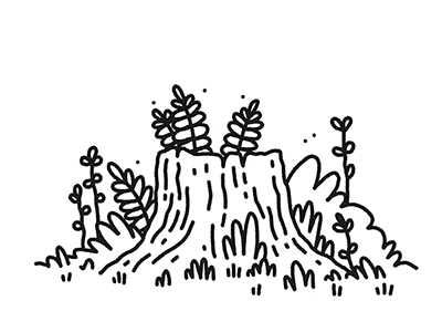 Tree Stump animation character loop photoshop plants stump tree wip