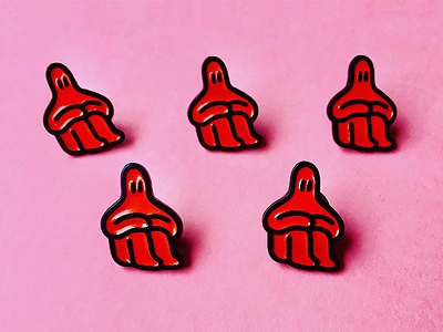 PINS! badge character enamel etsy photo pin pink pins product red shop