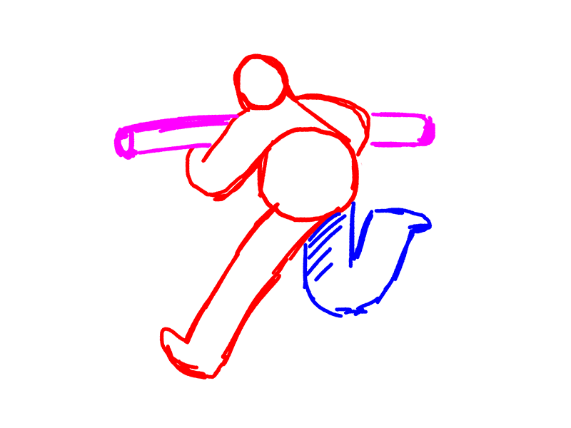 Run Guide animation character drawing gif guide loop photoshop wip