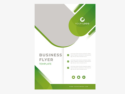 business-flyer-print-template banner branding design graphic design illustration poster vector work from home poster template