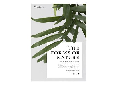 forms-nature-event-poster banner branding design graphic design logo pos poster work from home poster template