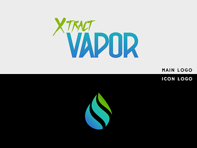 Xtract VAPOR gradient graphic graphic design icon icon design logo design shopping steam thc vapor xtract