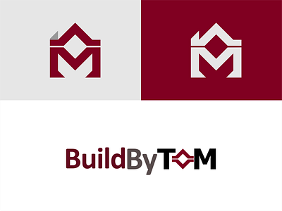 BuildByTom abstract build builder contruction graphic design icon logo logo design maron tom