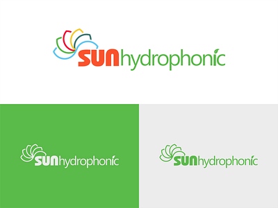 SUN hydrophonic fruit graphic design hydroponics logo logo design plant sun sunflower vegetable