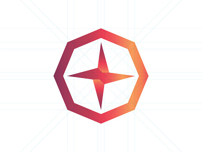 Geometric Compass compass geometric icon logo shape