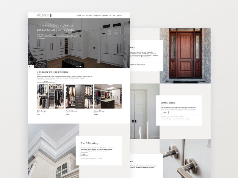 Riverside Millwork Group Website By Ready Set Go On Dribbble