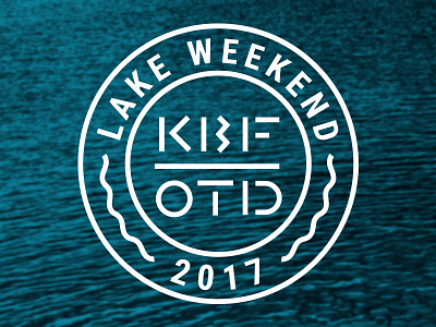 Lake Weekend Badge badge design graphic lake logo vector