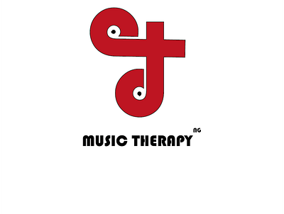 Music Therapy Logo graphic design illustration music